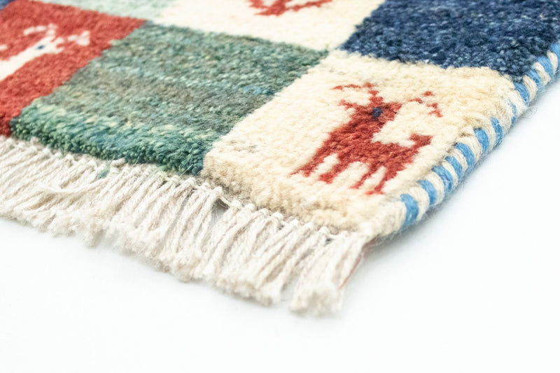 Gabbeh Teppich - Perser 60 x 40 cm - mehrfarbig