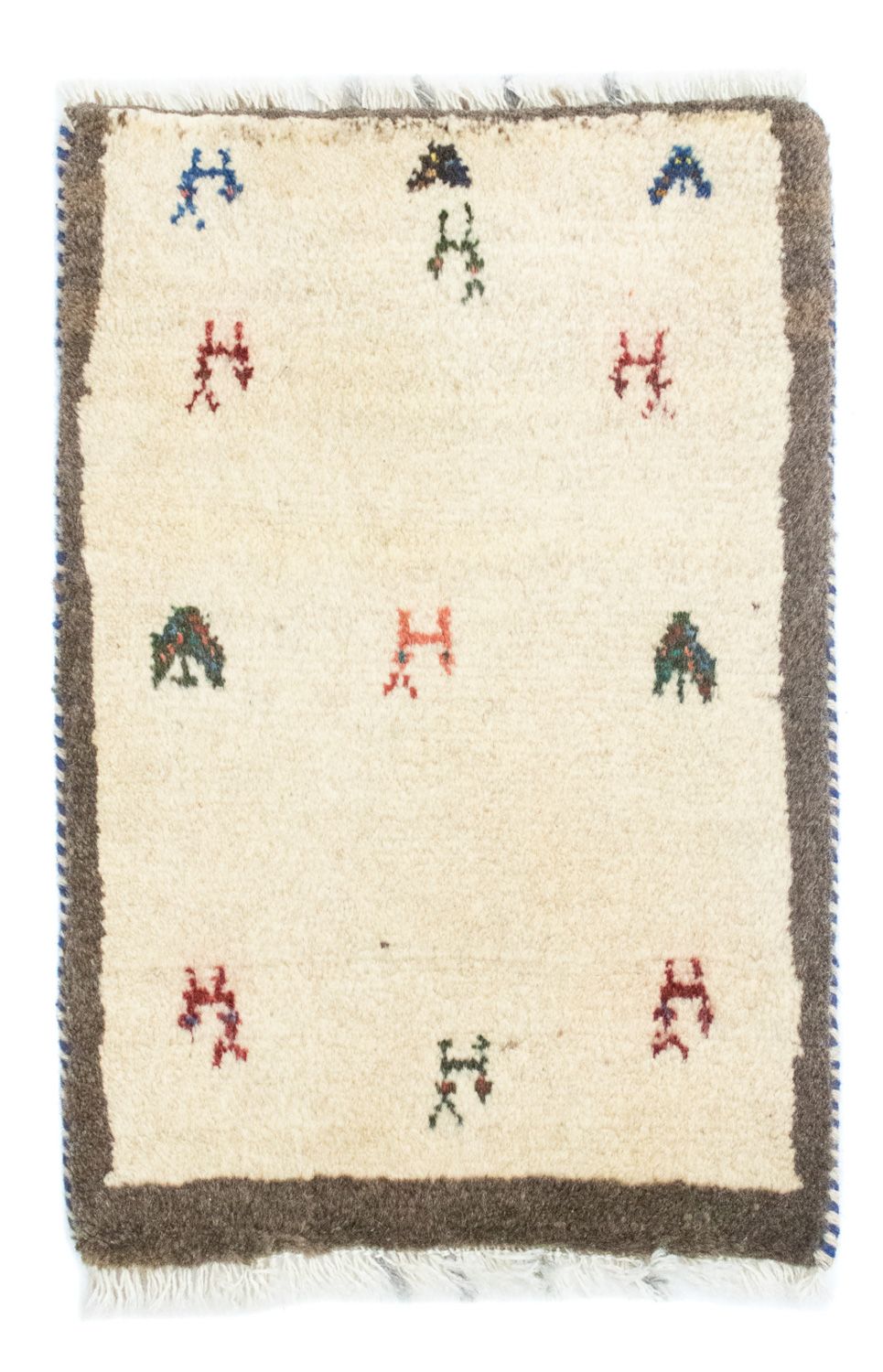 Gabbeh Teppich - Perser 60 x 40 cm - mehrfarbig