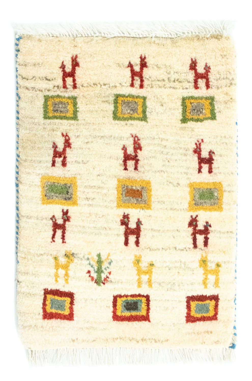 Gabbeh Teppich - Perser 60 x 40 cm - mehrfarbig