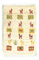 Gabbeh Teppich - Perser 60 x 40 cm - mehrfarbig