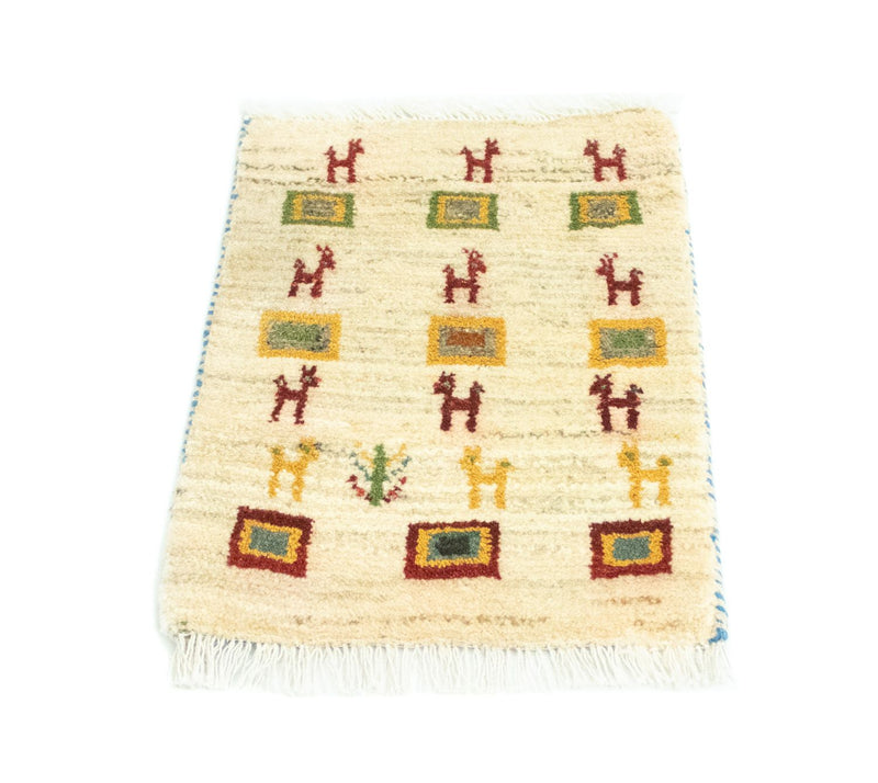 Gabbeh Teppich - Perser 60 x 40 cm - mehrfarbig
