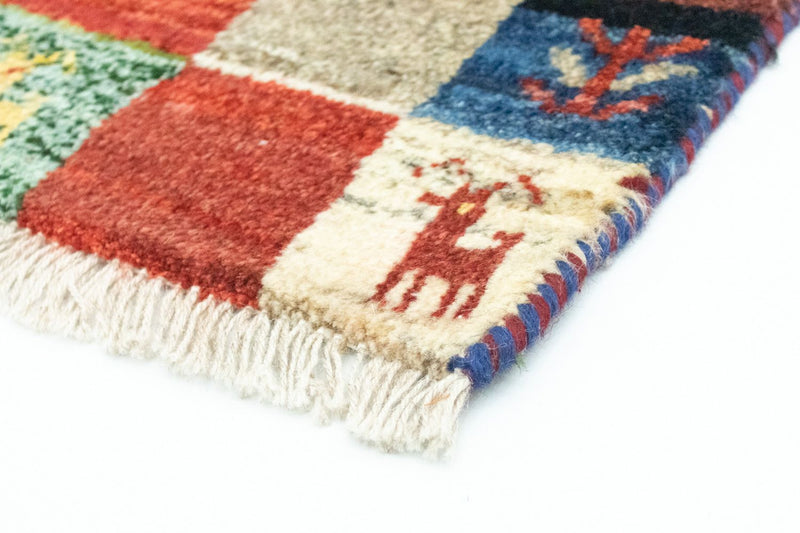 Gabbeh Teppich - Perser 60 x 40 cm - mehrfarbig