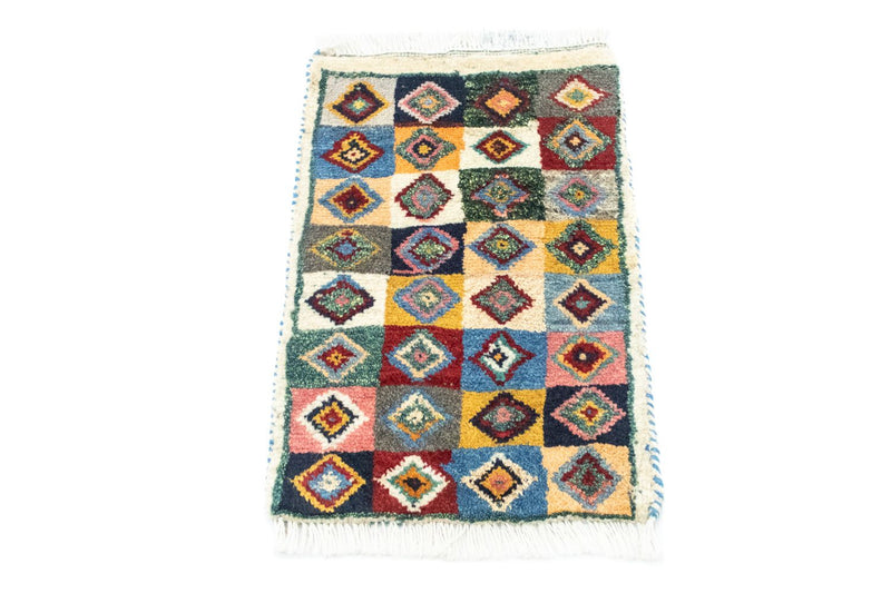 Gabbeh Teppich - Perser 60 x 40 cm - mehrfarbig