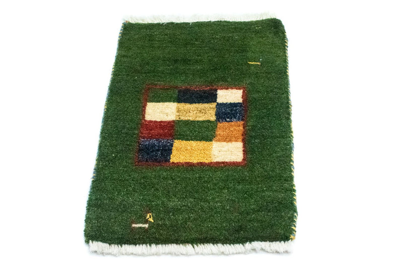 Gabbeh Teppich - Perser 60 x 40 cm - grün