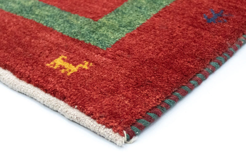 Gabbeh Teppich - Kaschkuli Perser 120 x 82 cm - orange