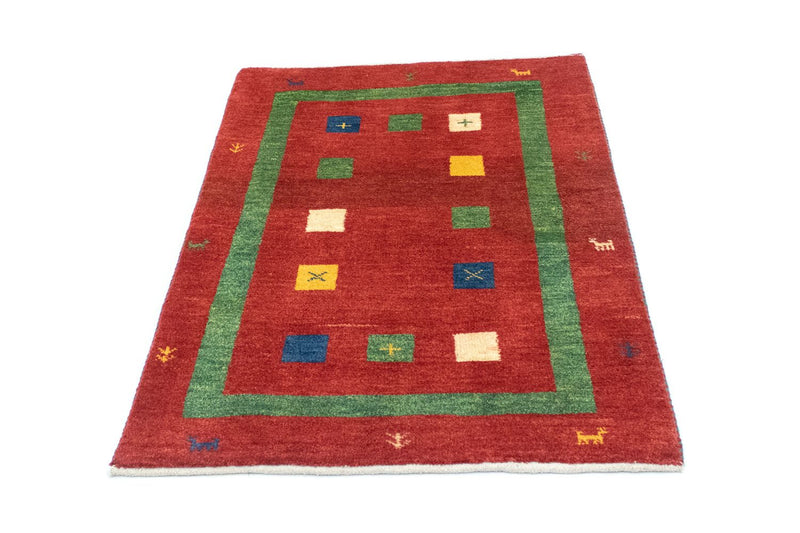 Gabbeh Teppich - Kaschkuli Perser 120 x 82 cm - orange