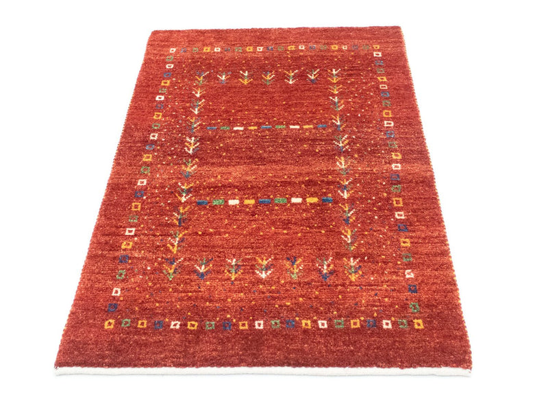 Gabbeh Teppich - Kaschkuli Perser 125 x 80 cm - orange