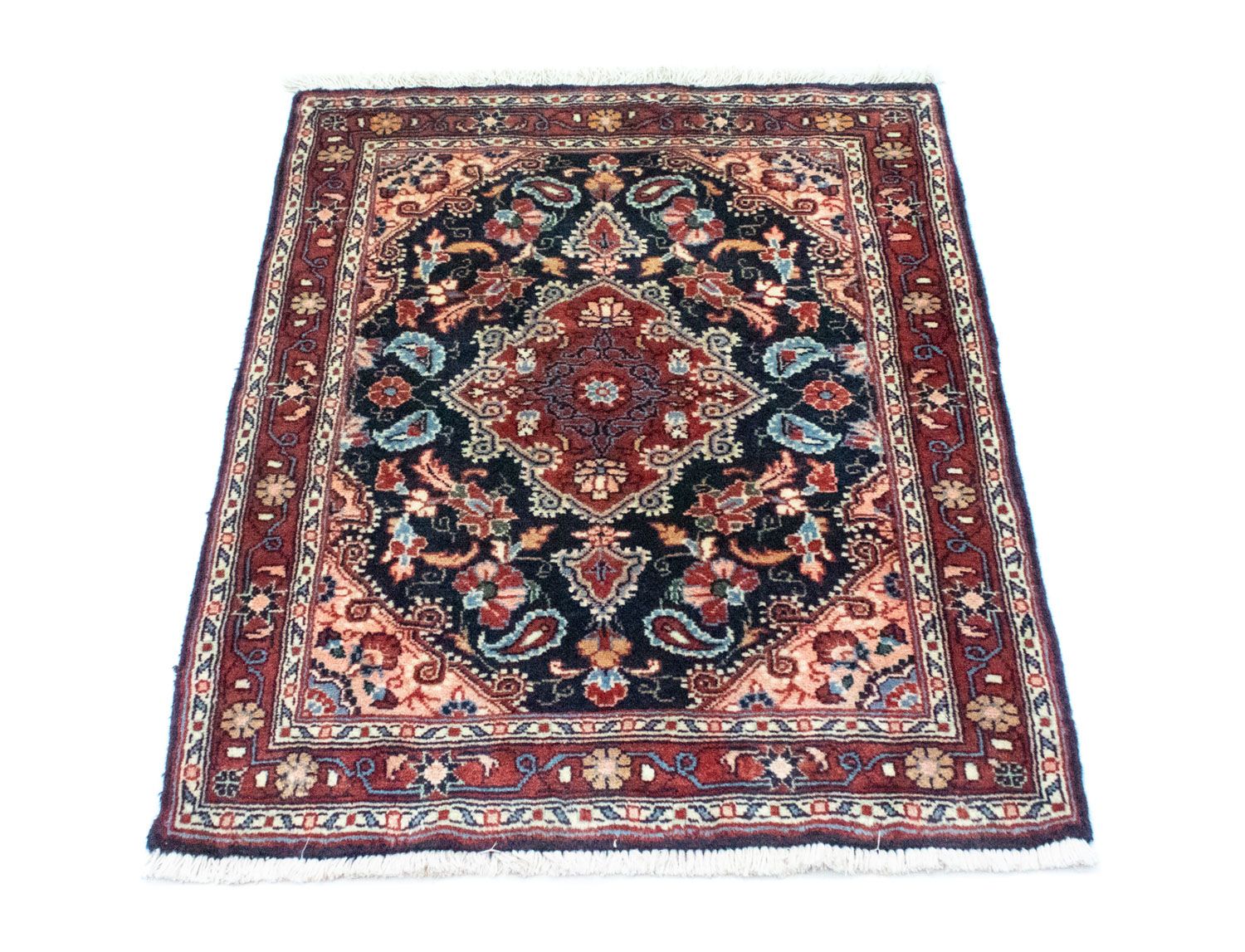 Perserteppich - Bidjar 90 x 73 cm - blau