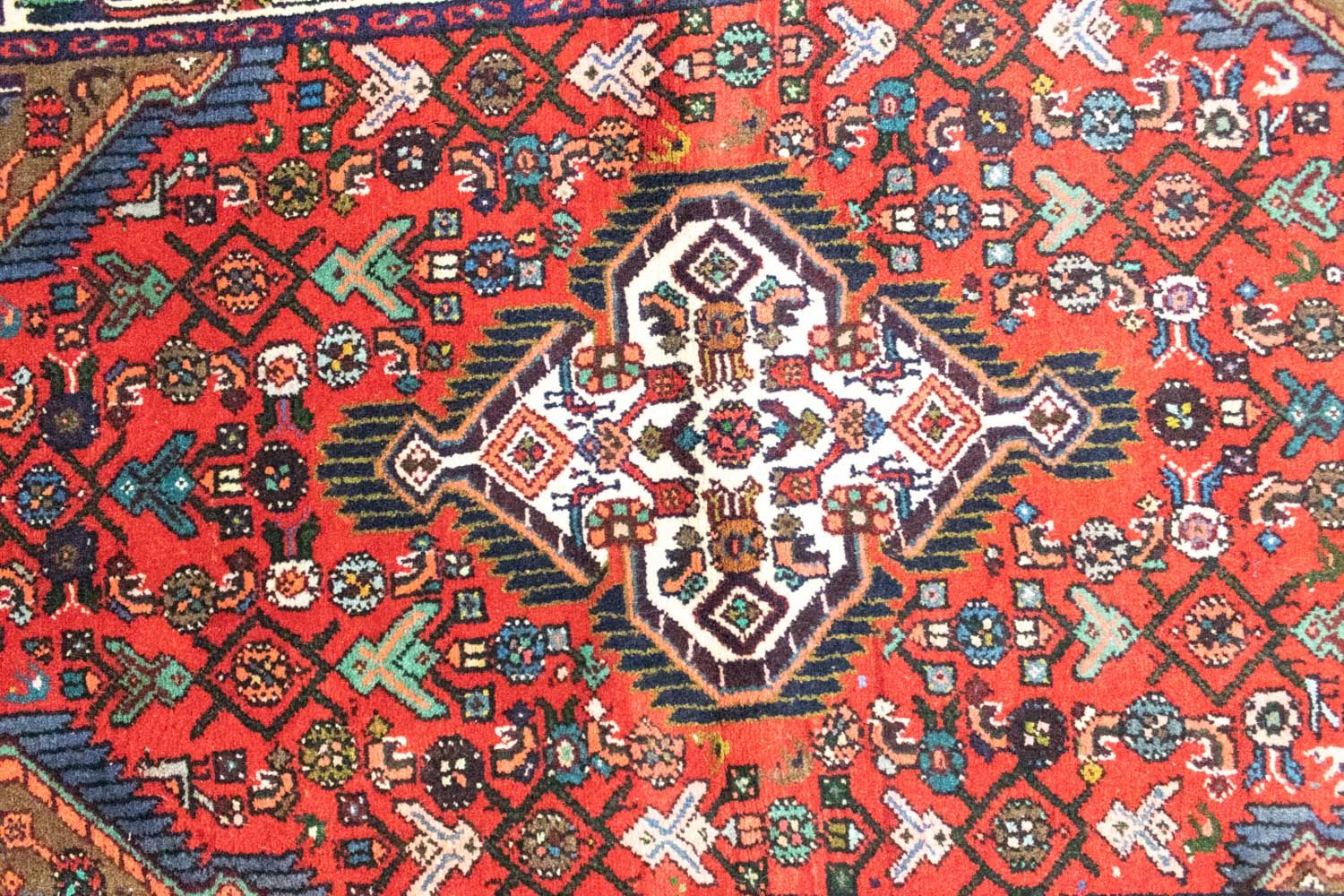 Perserteppich - Nomadic 122 x 85 cm - rot