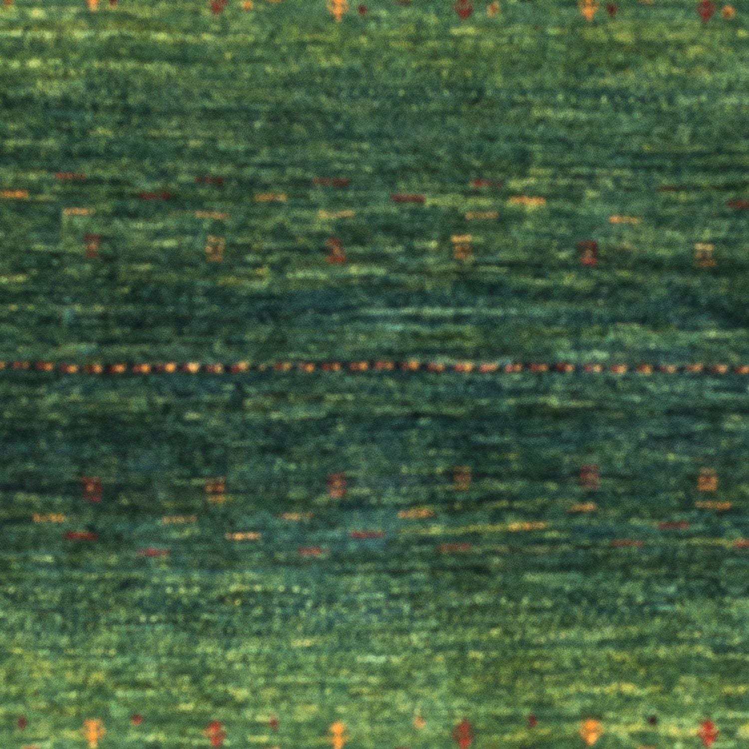 Gabbeh Teppich - Loribaft Perser - 139 x 99 cm - grün