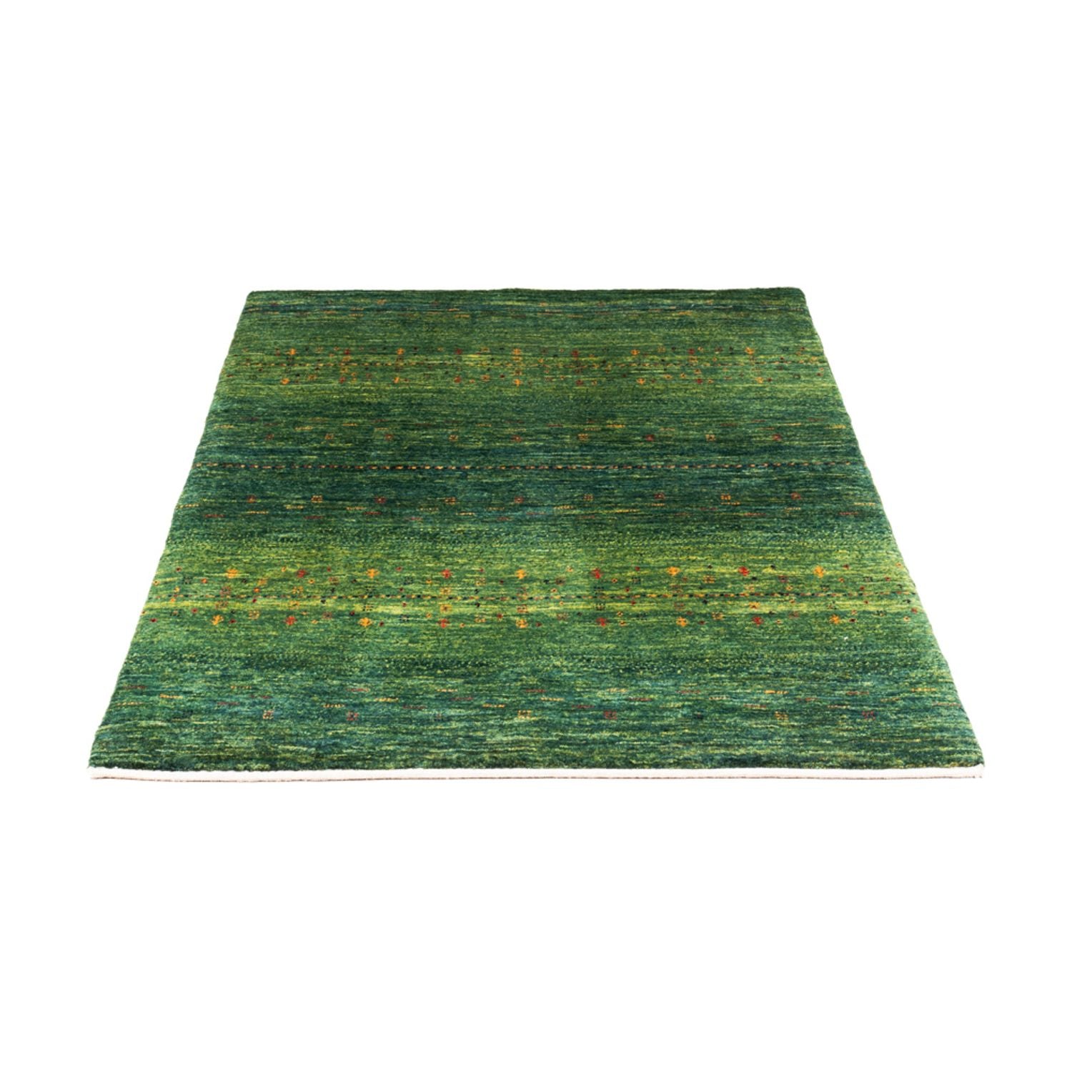 Gabbeh Teppich - Loribaft Perser - 139 x 99 cm - grün