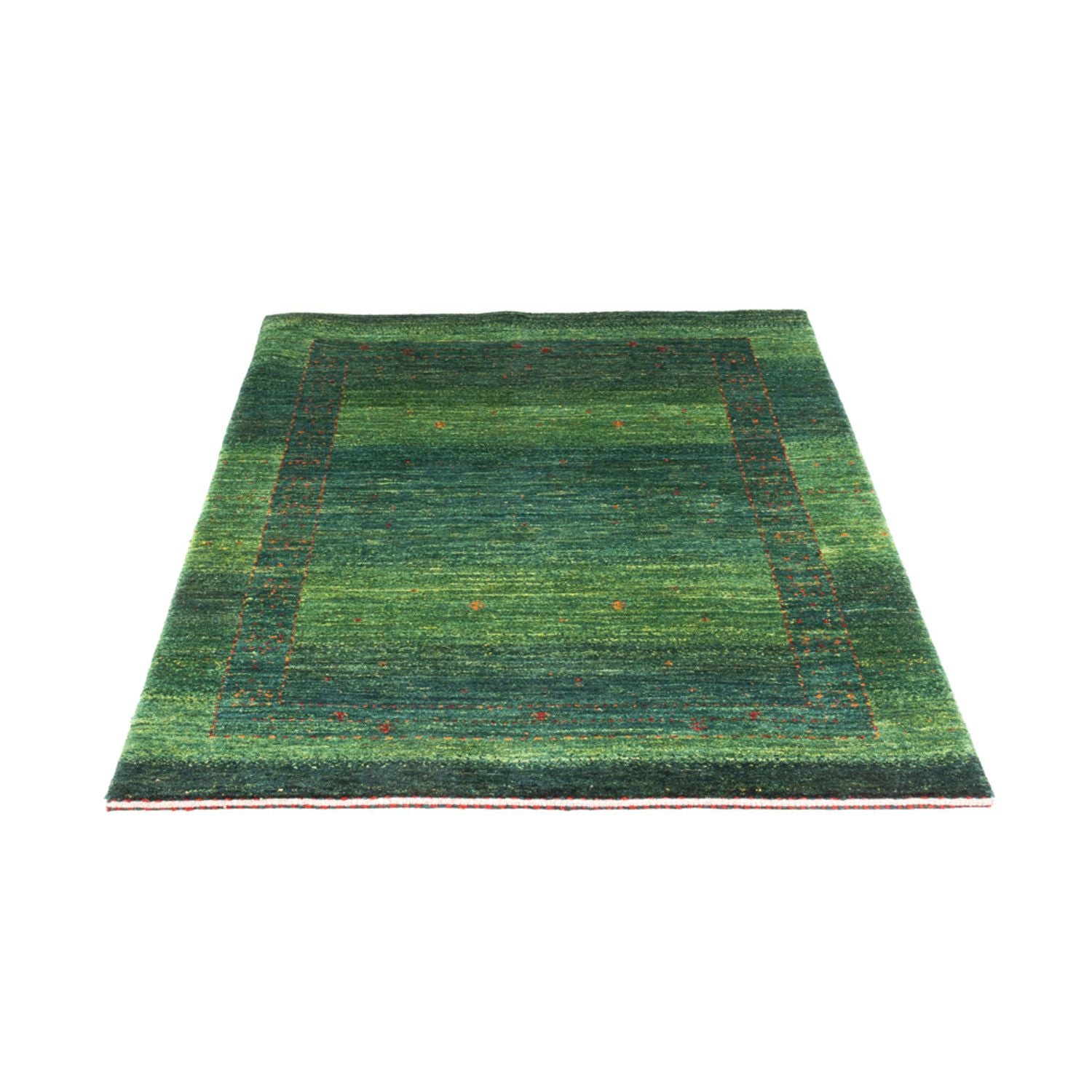 Gabbeh Teppich - Loribaft Perser - 146 x 98 cm - grün