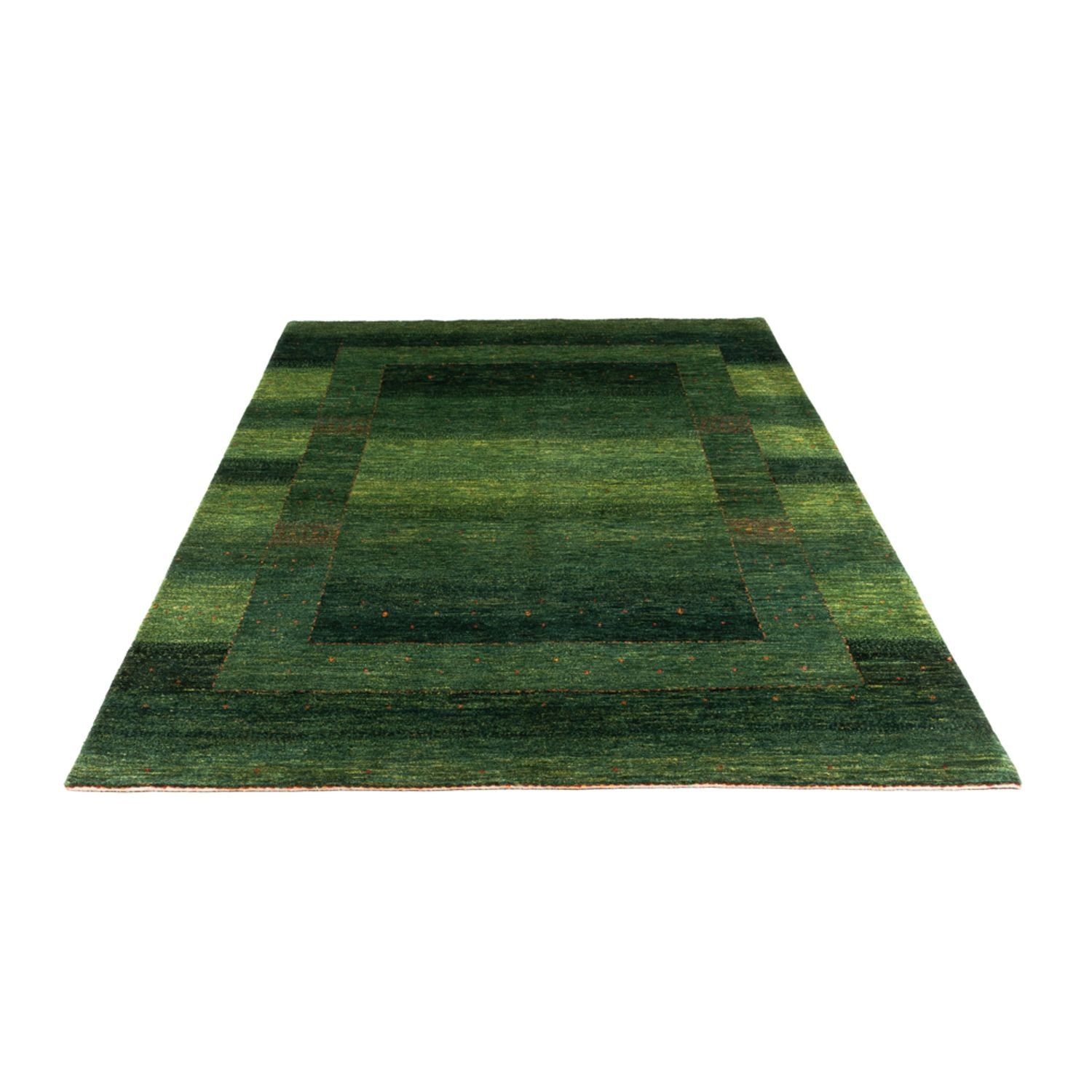 Gabbeh Teppich - Loribaft Perser - 241 x 162 cm - grün