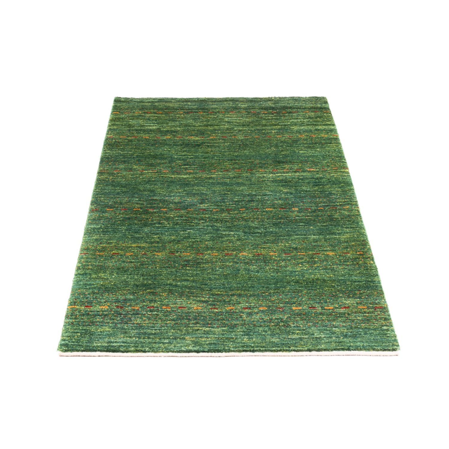 Gabbeh Teppich - Loribaft Perser - 140 x 70 cm - grün