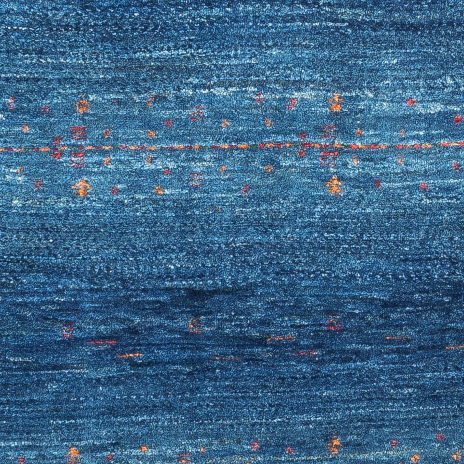 Gabbeh Teppich - Loribaft Perser - 120 x 80 cm - blau