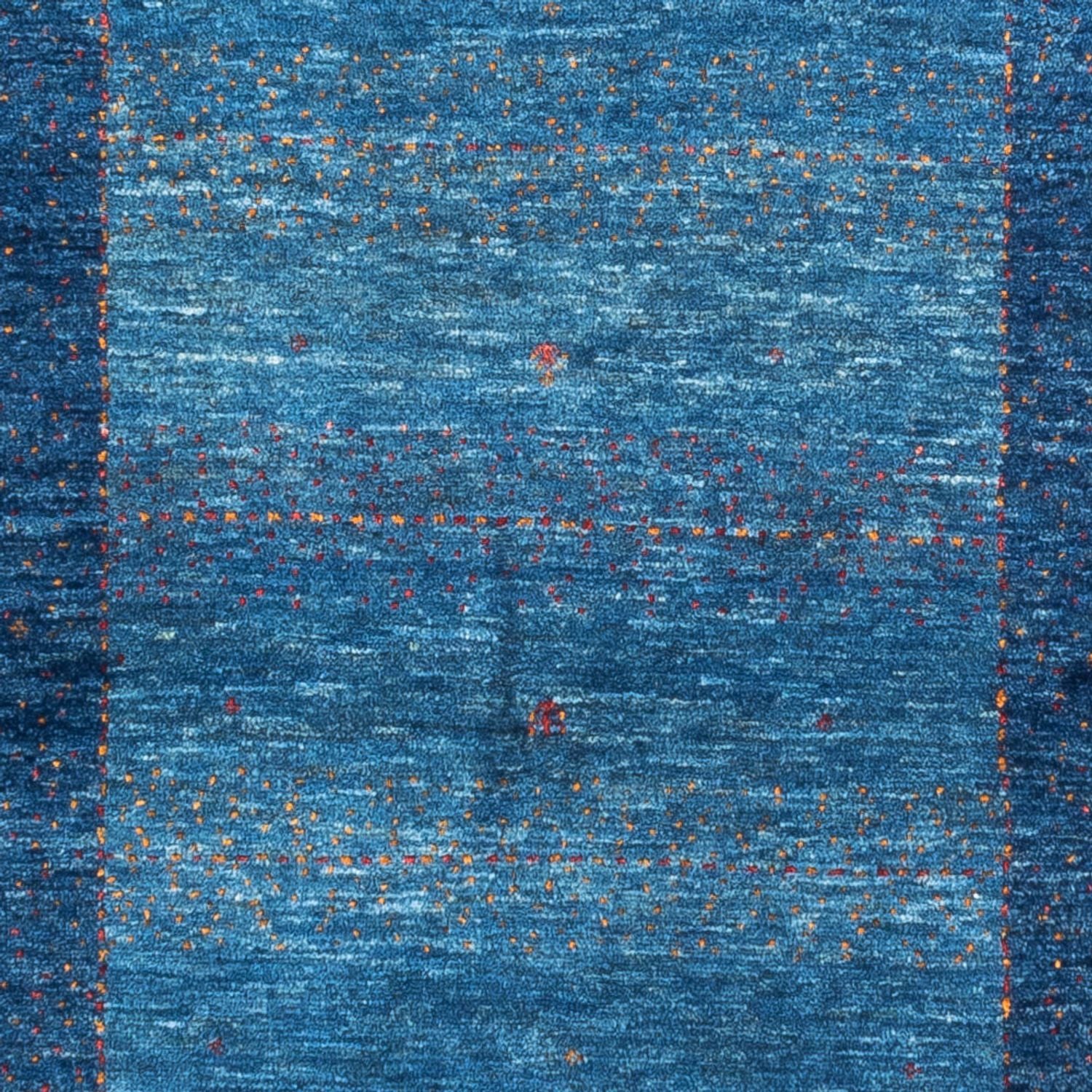 Gabbeh Teppich - Loribaft Perser - 134 x 88 cm - blau