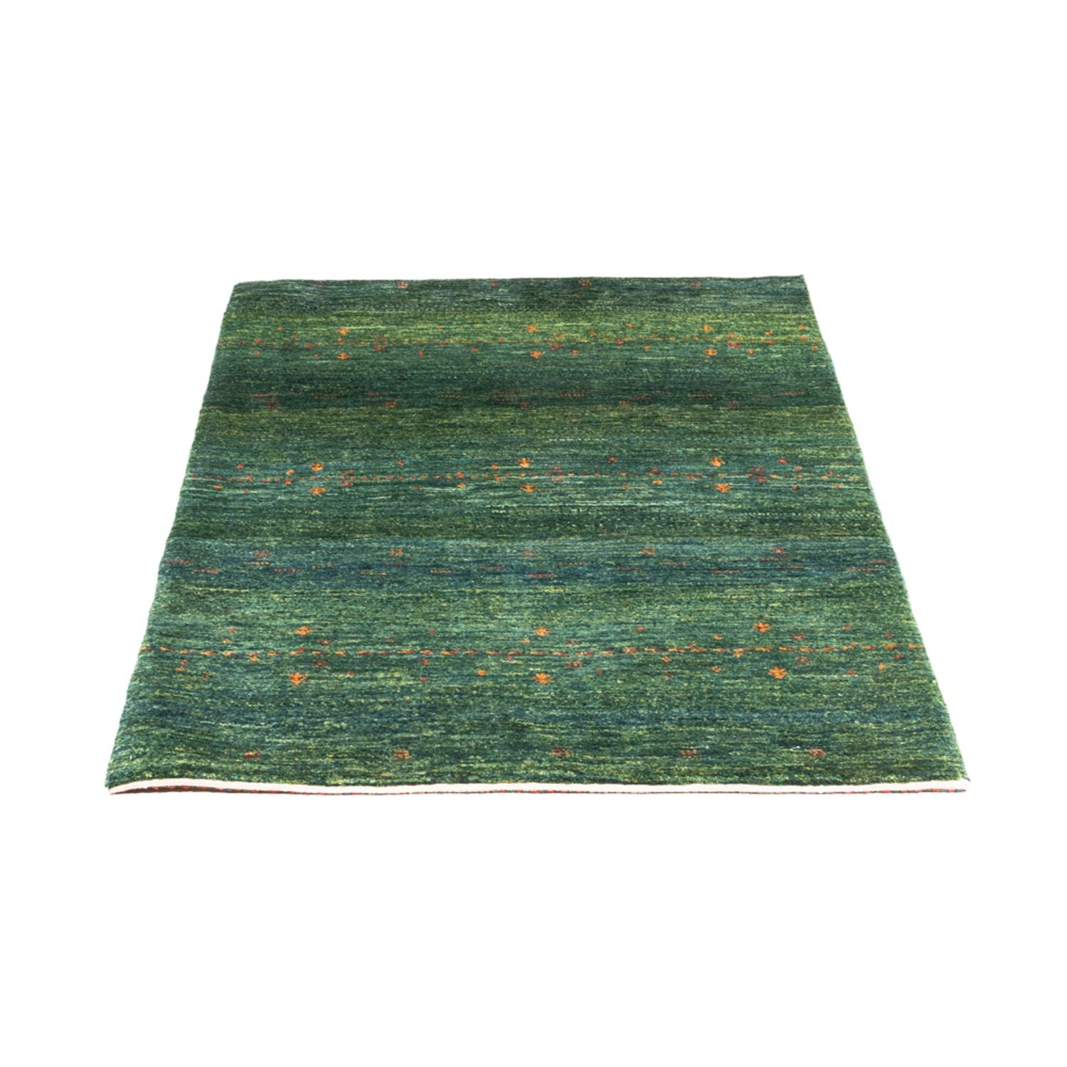 Gabbeh Teppich - Loribaft Perser - 125 x 85 cm - grün