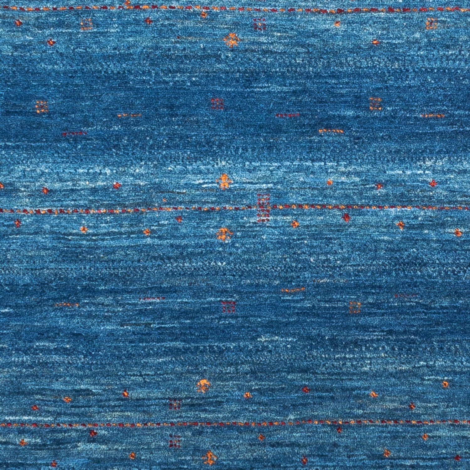 Gabbeh Teppich - Loribaft Perser - 131 x 85 cm - blau