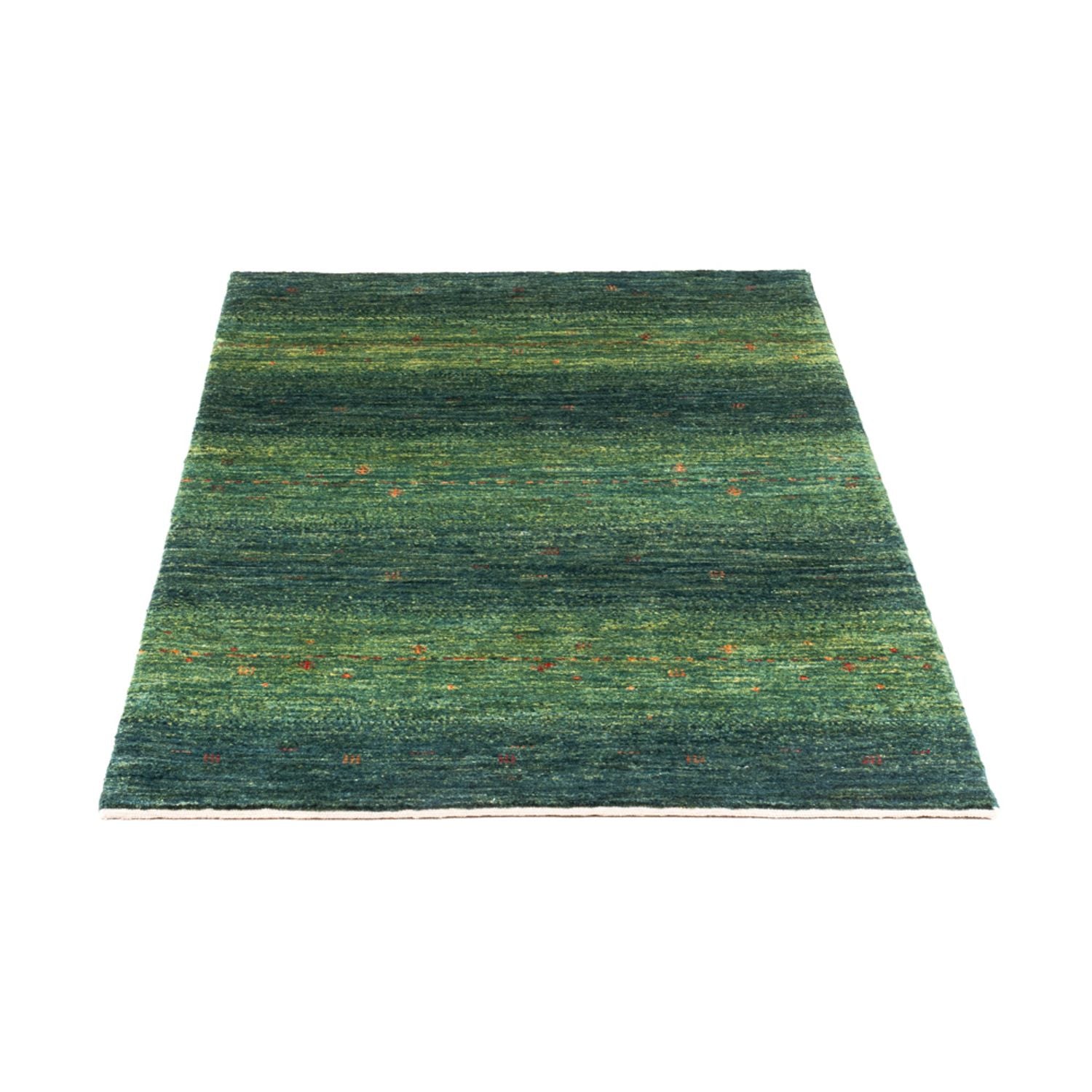 Gabbeh Teppich - Loribaft Perser - 123 x 78 cm - grün