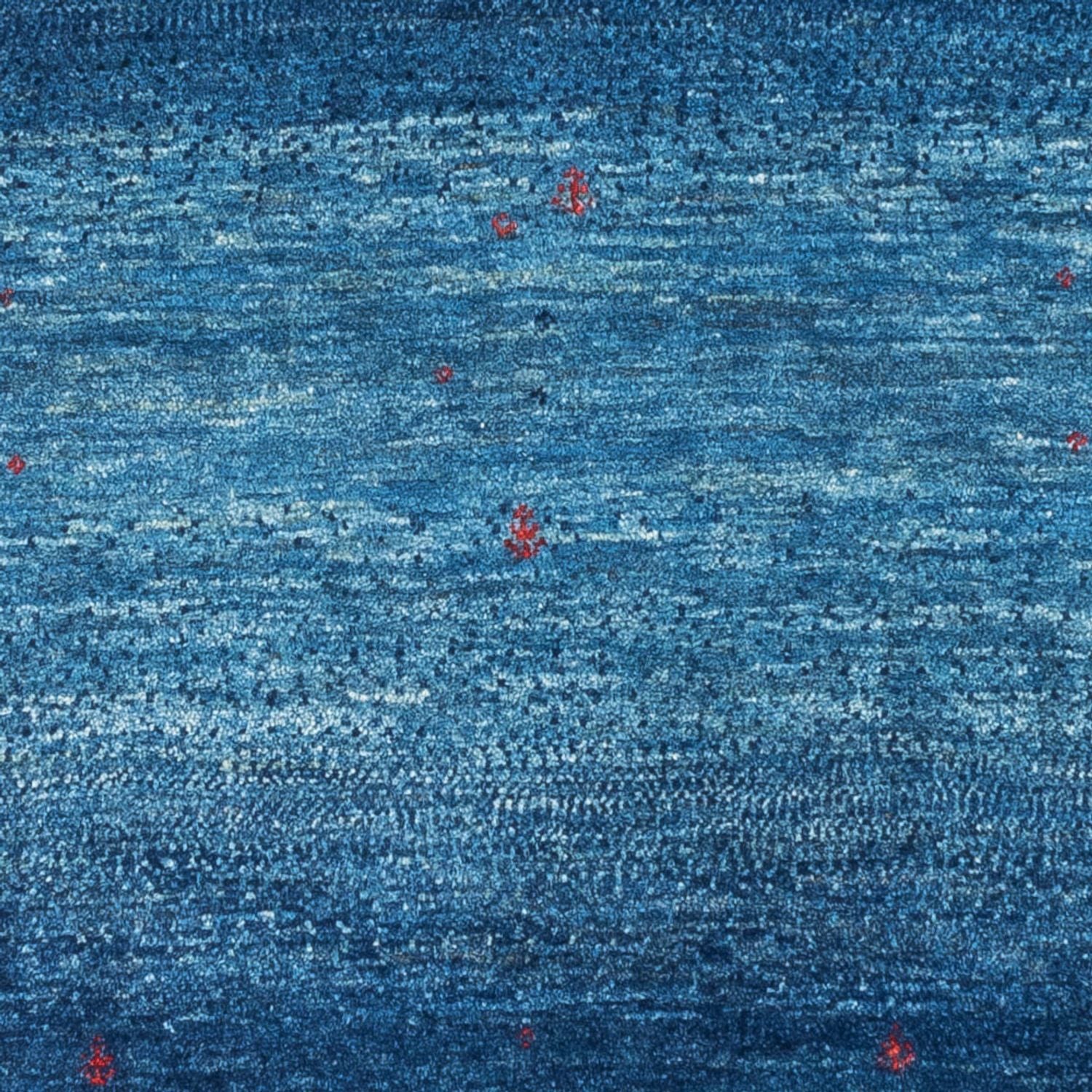 Gabbeh Teppich - Loribaft Perser - 137 x 83 cm - blau