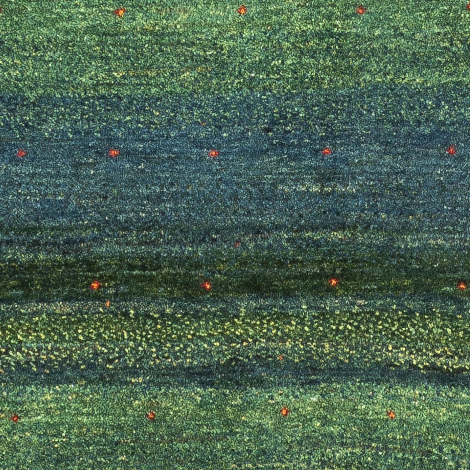 Gabbeh Teppich - Loribaft Perser - 121 x 80 cm - grün
