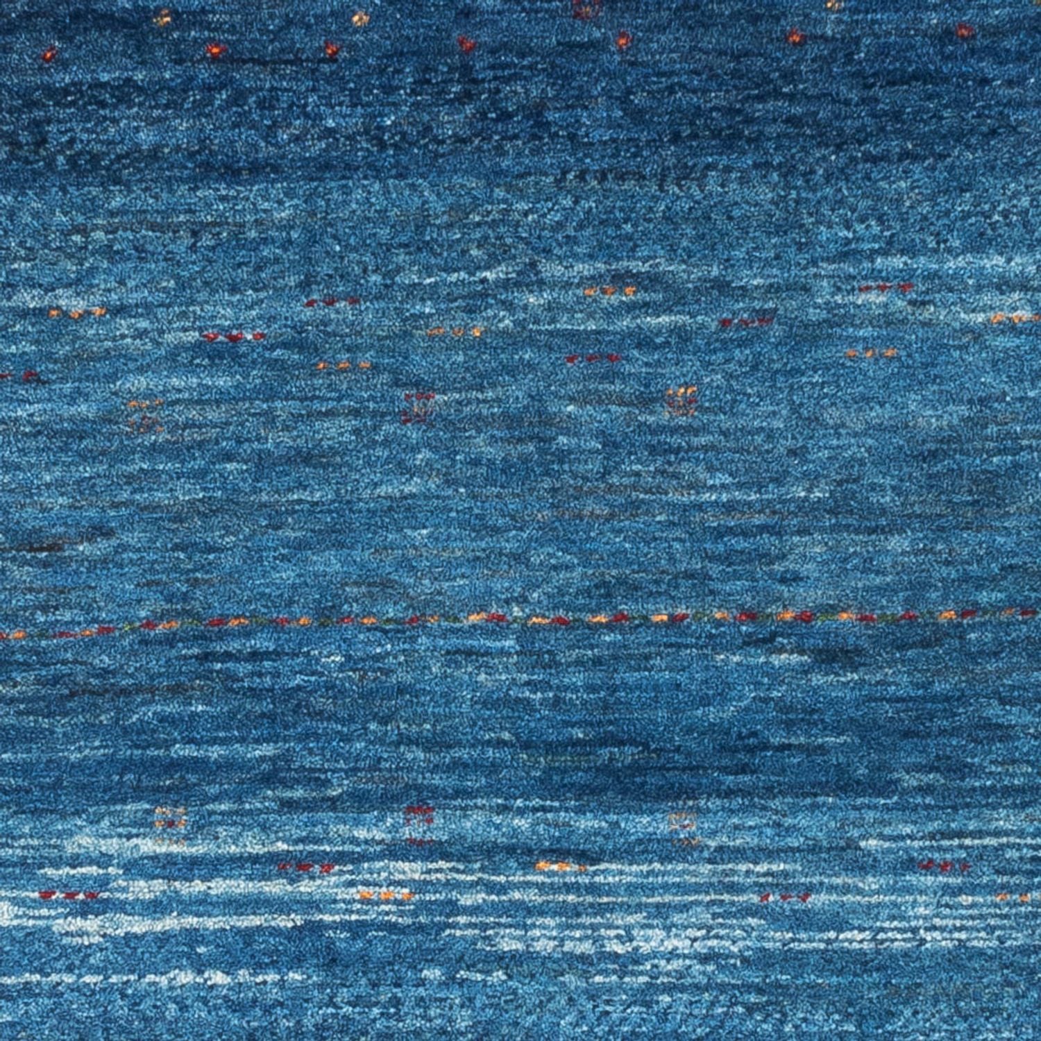 Gabbeh Teppich - Loribaft Perser - 132 x 84 cm - blau