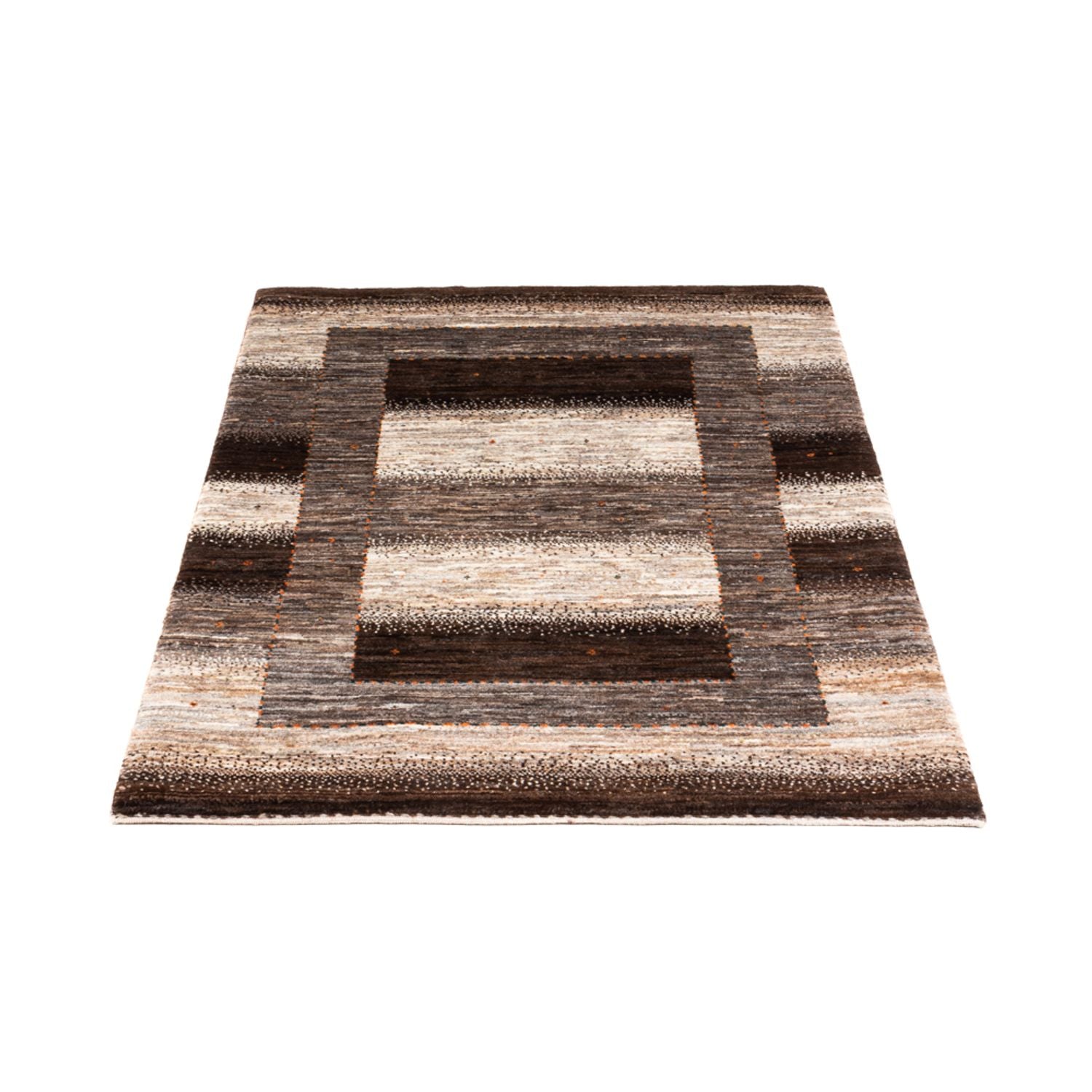 Gabbeh Teppich - Loribaft Perser - 123 x 84 cm - grau