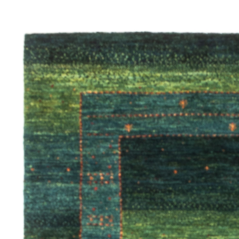 Gabbeh Teppich - Loribaft Perser - 147 x 100 cm - grün