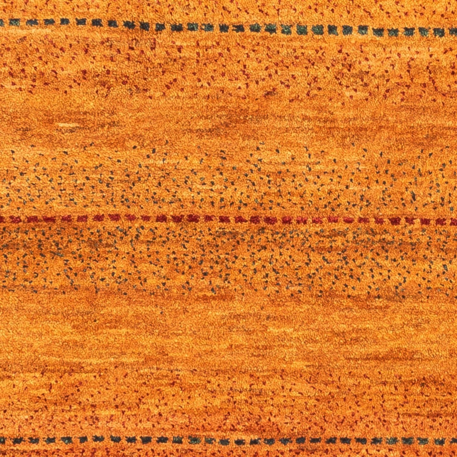 Gabbeh Teppich - Loribaft Perser - 98 x 81 cm - gold