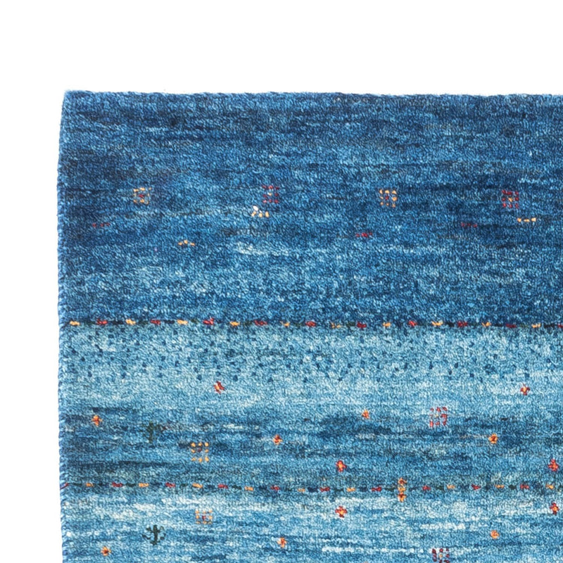 Gabbeh Teppich - Loribaft Perser - 135 x 84 cm - blau