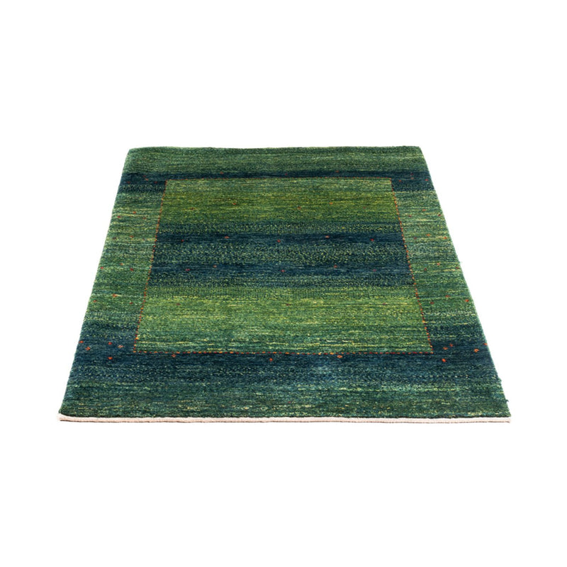 Gabbeh Teppich - Loribaft Perser - 123 x 85 cm - grün