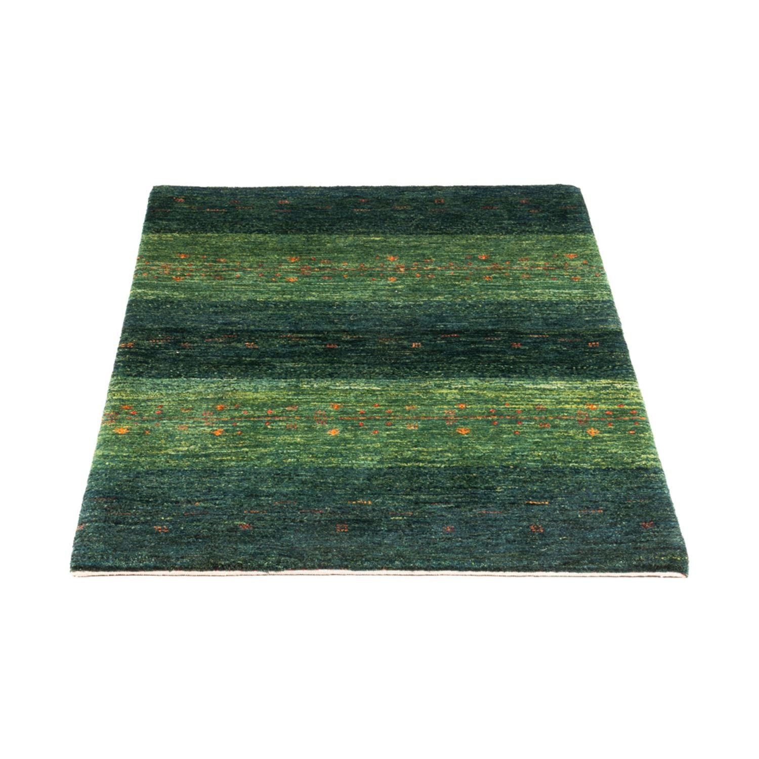 Gabbeh Teppich - Loribaft Perser - 130 x 85 cm - grün