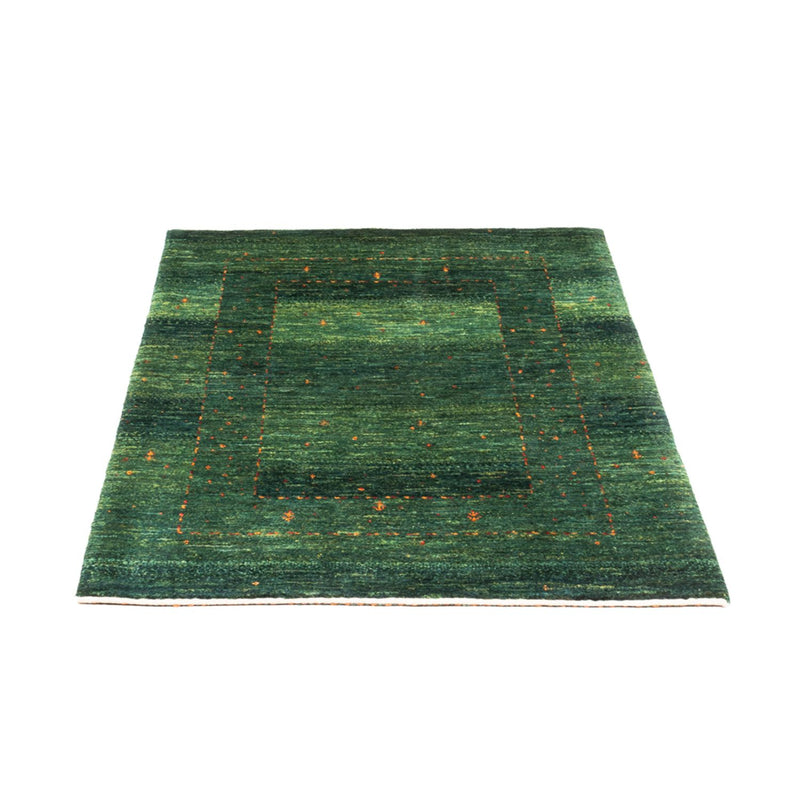 Gabbeh Teppich - Loribaft Perser - 119 x 86 cm - grün