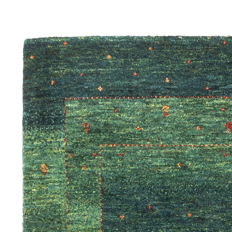 Gabbeh Teppich - Loribaft Perser - 127 x 86 cm - grün