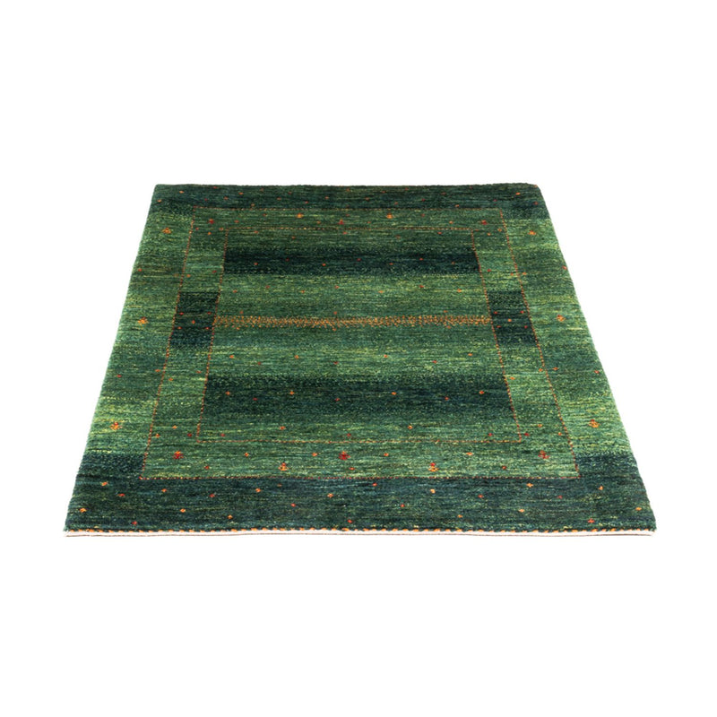 Gabbeh Teppich - Loribaft Perser - 127 x 86 cm - grün