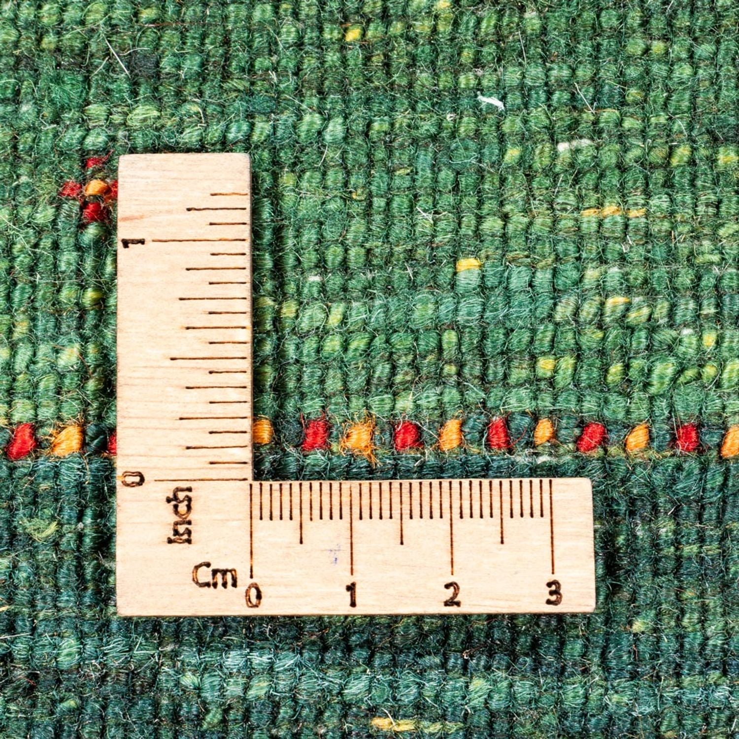 Gabbeh Teppich - Loribaft Perser - 127 x 86 cm - grün