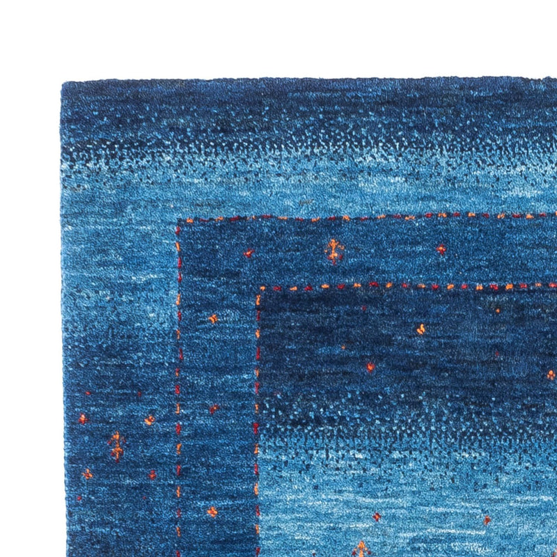 Gabbeh Teppich - Loribaft Perser - 135 x 93 cm - blau