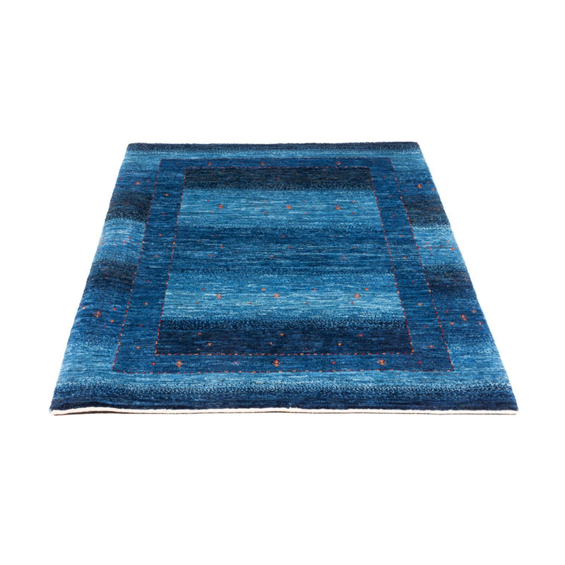Gabbeh Teppich - Loribaft Perser - 135 x 93 cm - blau