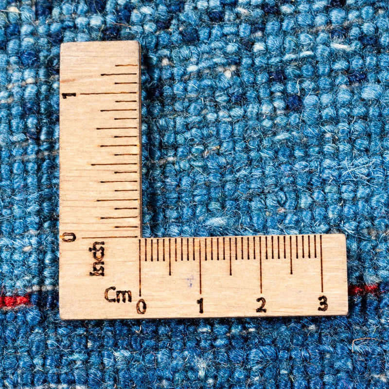 Gabbeh Teppich - Loribaft Perser - 135 x 93 cm - blau