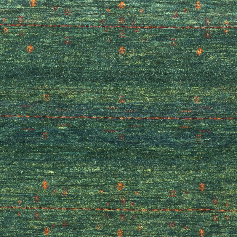 Gabbeh Teppich - Loribaft Perser - 127 x 82 cm - grün