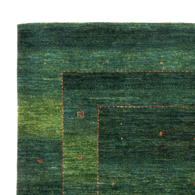 Gabbeh Teppich - Loribaft Perser - 228 x 175 cm - grün
