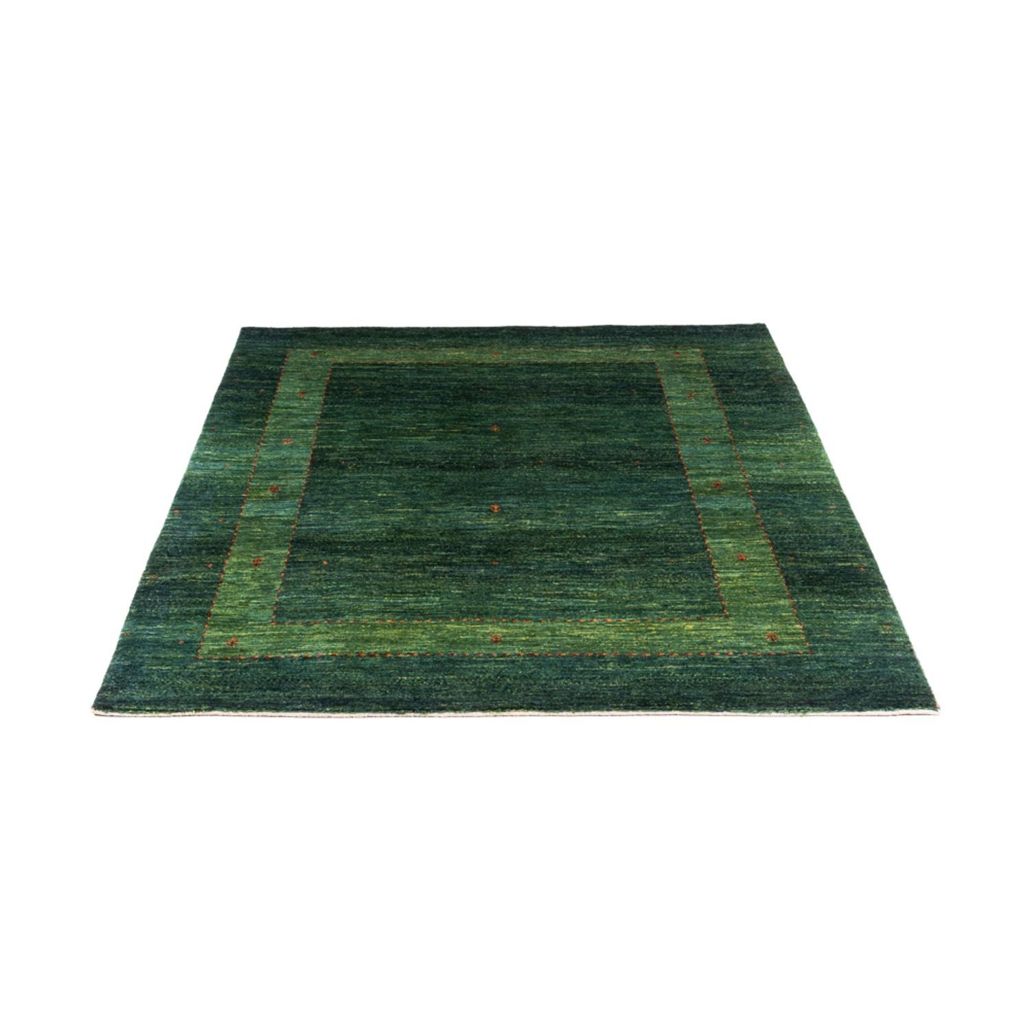 Gabbeh Teppich - Loribaft Perser - 162 x 132 cm - grün