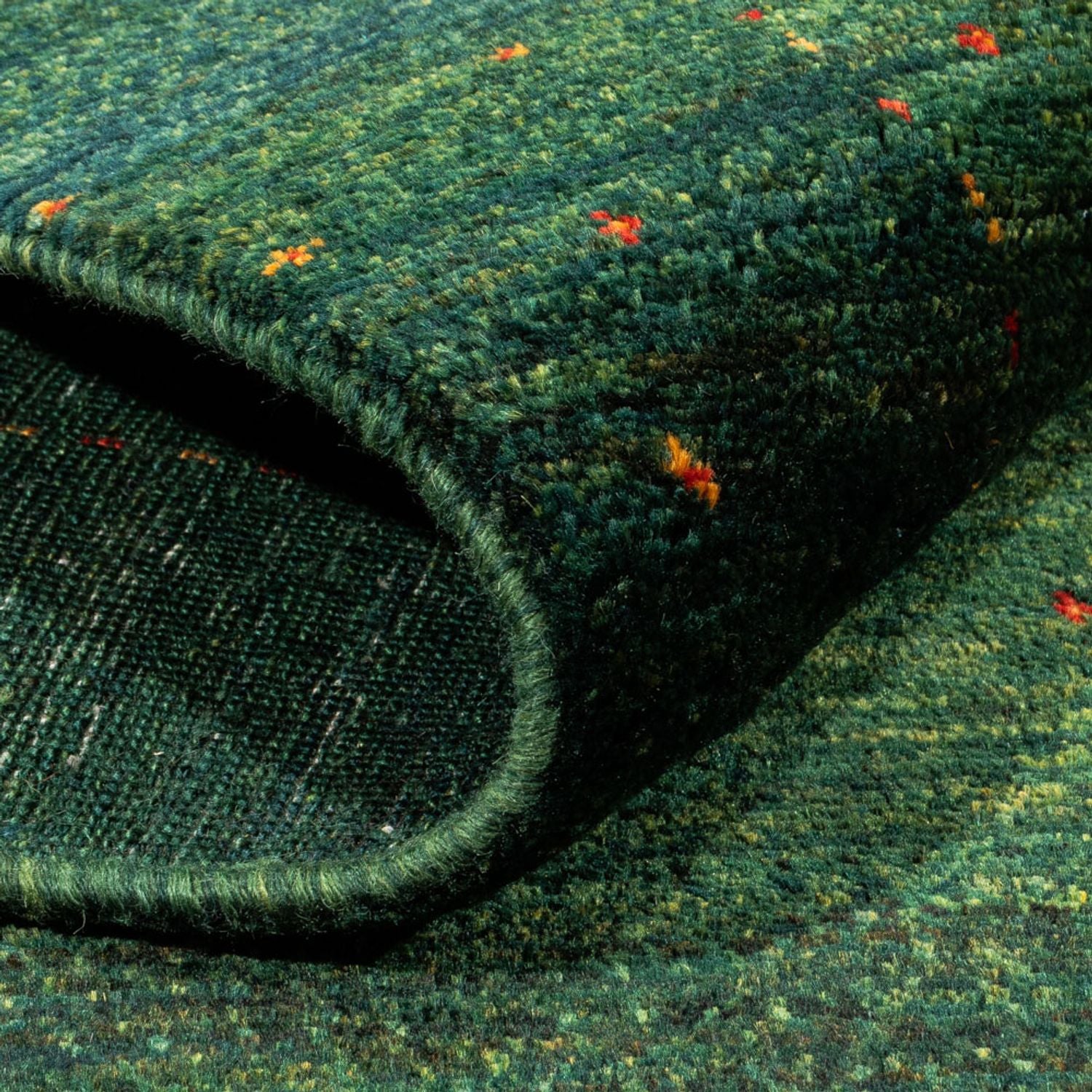 Gabbeh Teppich - Loribaft Perser - 183 x 105 cm - grün