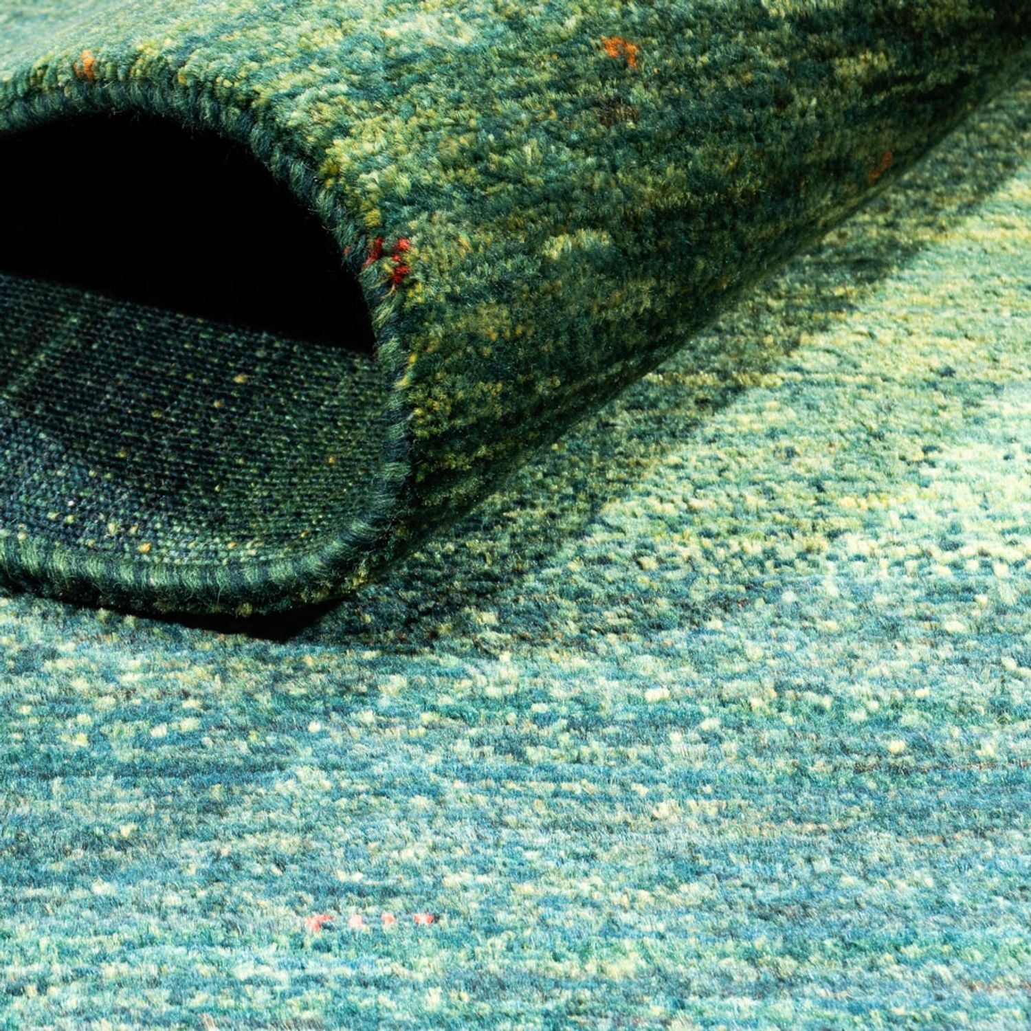 Gabbeh Teppich - Loribaft Perser - 185 x 114 cm - grün