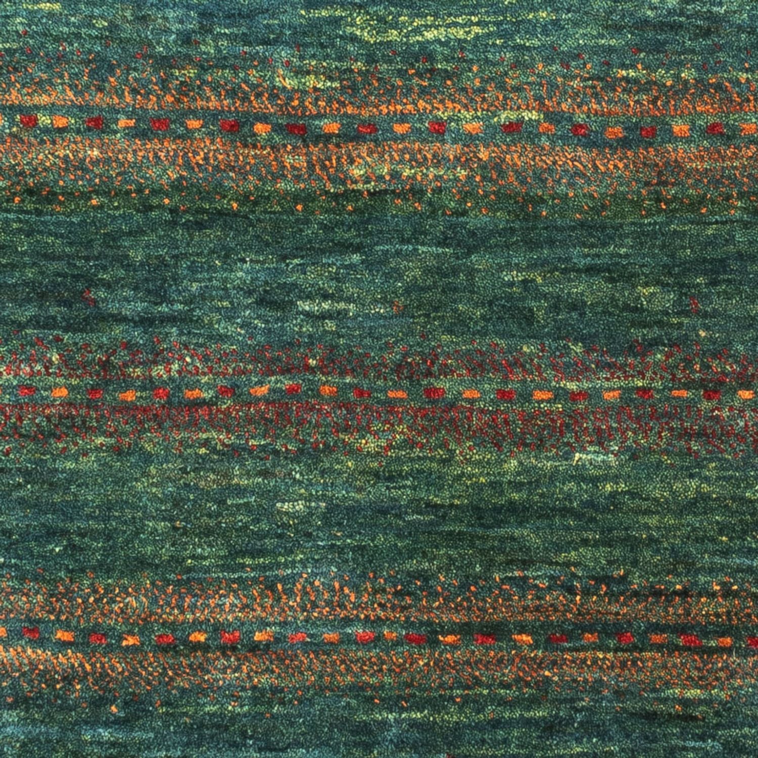 Gabbeh Teppich - Loribaft Perser - 101 x 91 cm - mehrfarbig