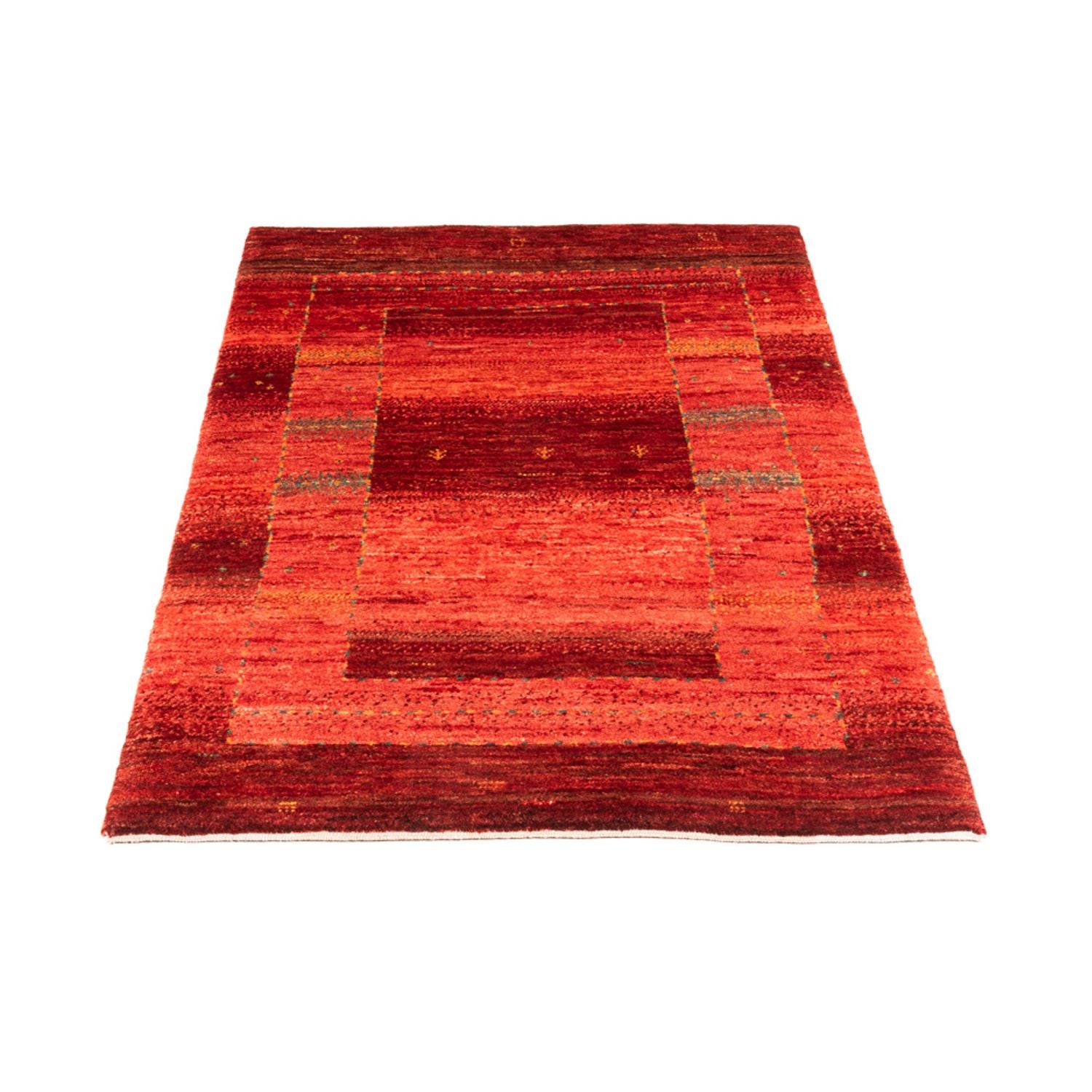 Gabbeh Teppich - Loribaft Perser - 117 x 75 cm - rot