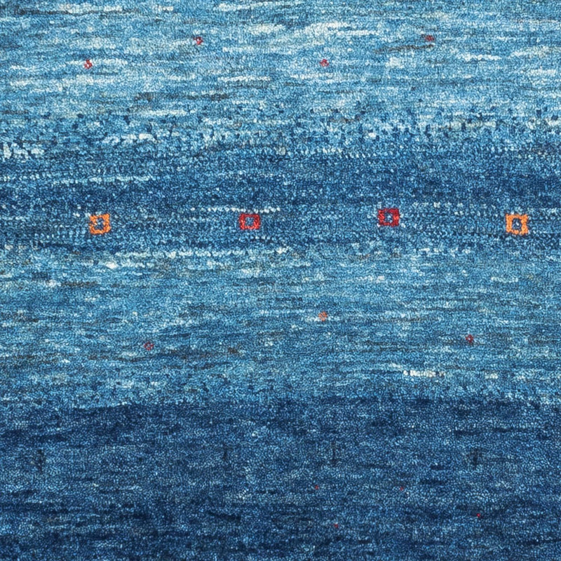 Gabbeh Teppich - Loribaft Perser - 108 x 88 cm - blau