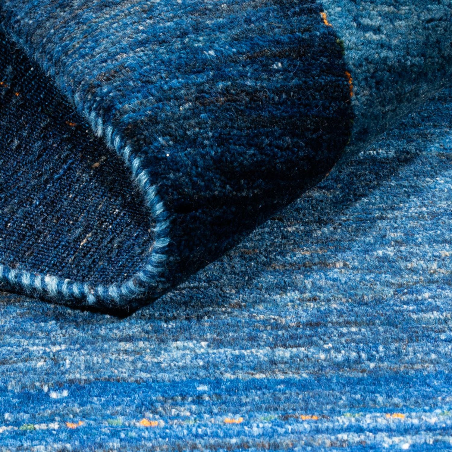 Gabbeh Teppich - Loribaft Perser - 141 x 101 cm - blau