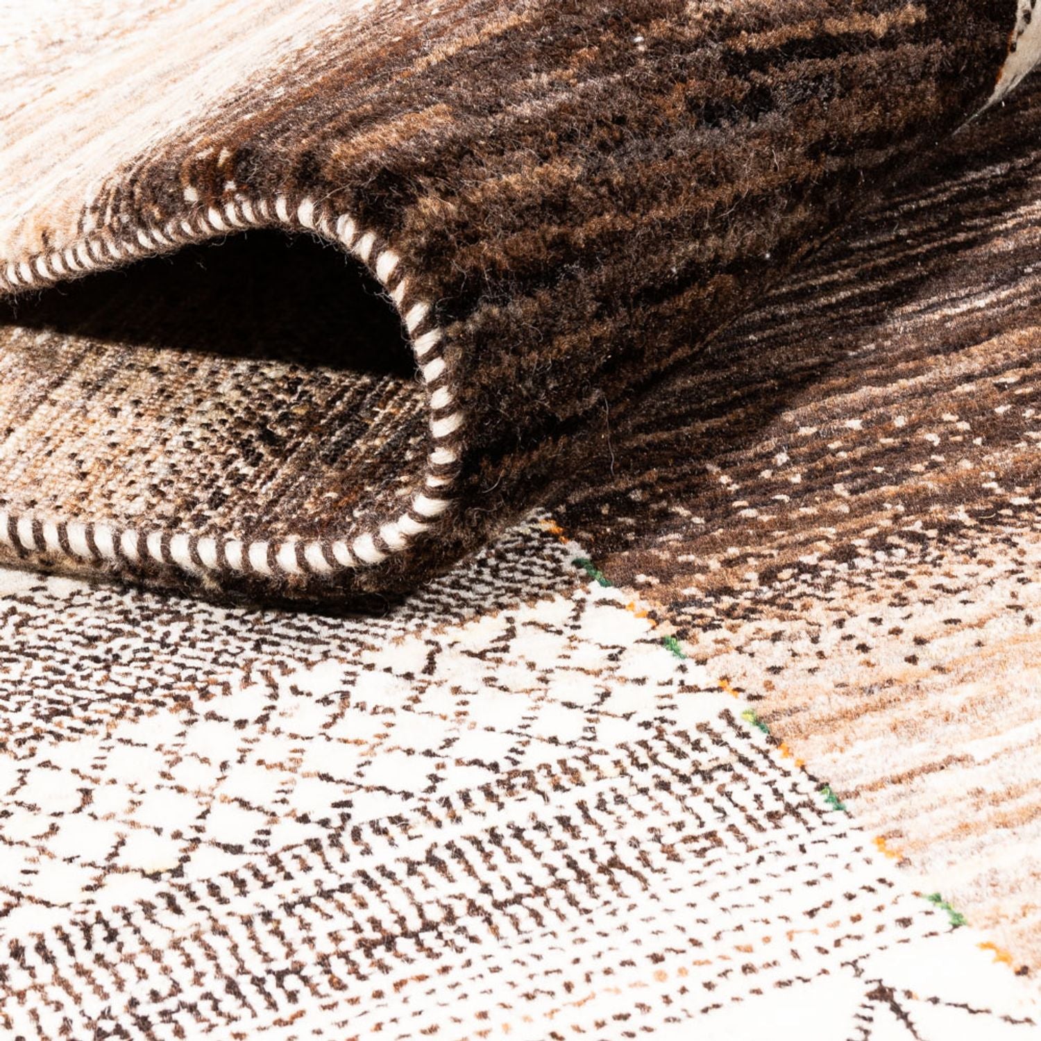 Gabbeh Teppich - Loribaft Perser - 323 x 227 cm - natur