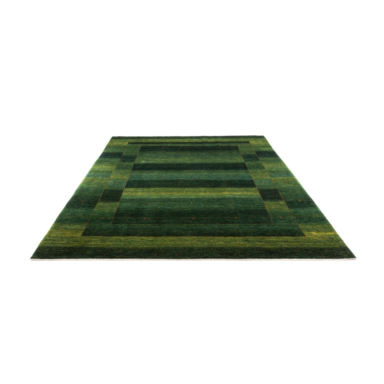 Gabbeh Teppich - Loribaft Perser - 309 x 226 cm - grün